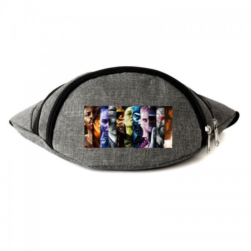 

Сумка Бананка Мортал Комбат на пояс (Mortal Combat 003-gray) серый