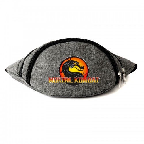 

Сумка Бананка Мортал Комбат на пояс (Mortal Combat 001-gray) серый