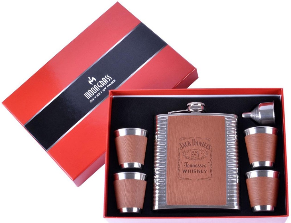 

Подарочный набор с надписью на фляге Jack Daniel’s Moongrass цвет коричневый
