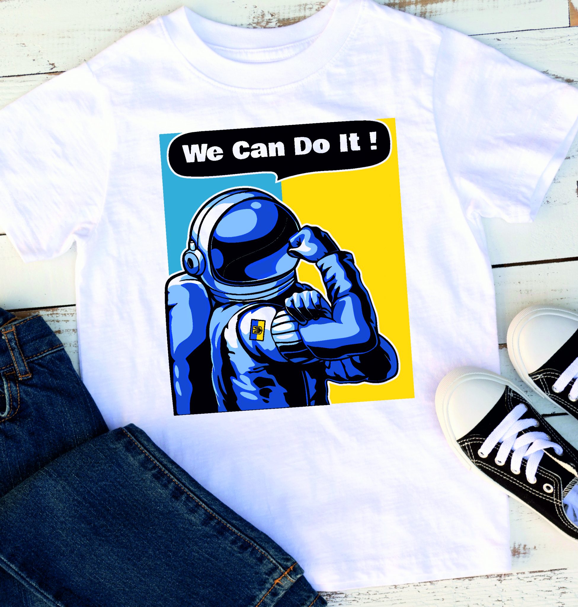 

Фабрика подарков Мужская футболка We can do it! XL