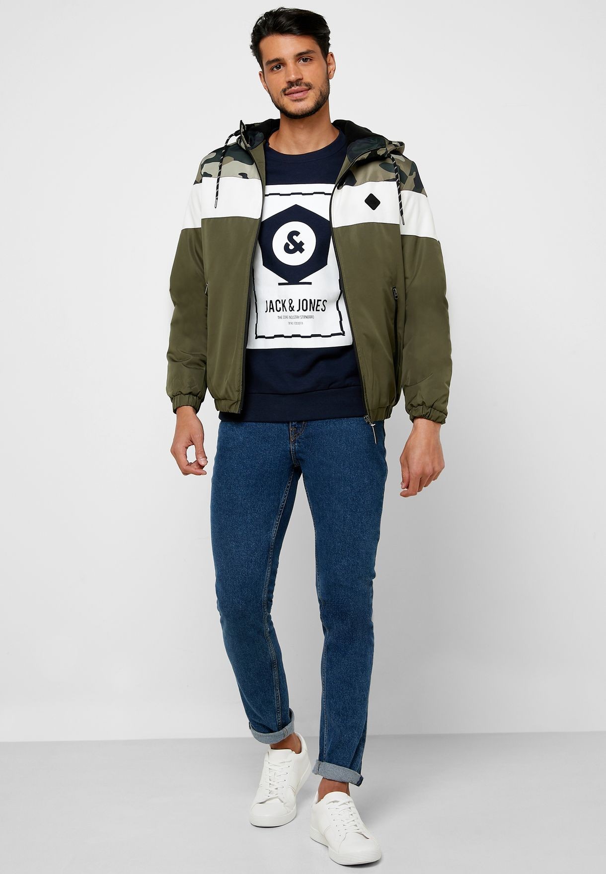 

Мужская демисезонная куртка Jack&Jones Originals размер L хаки