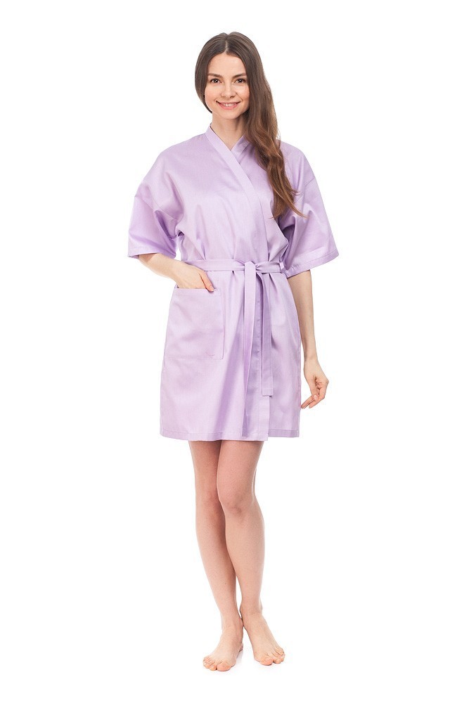 

Халат NOSTRA Soft Lilac Cатин, Халат NOSTRA Soft Lilac Cатин XL