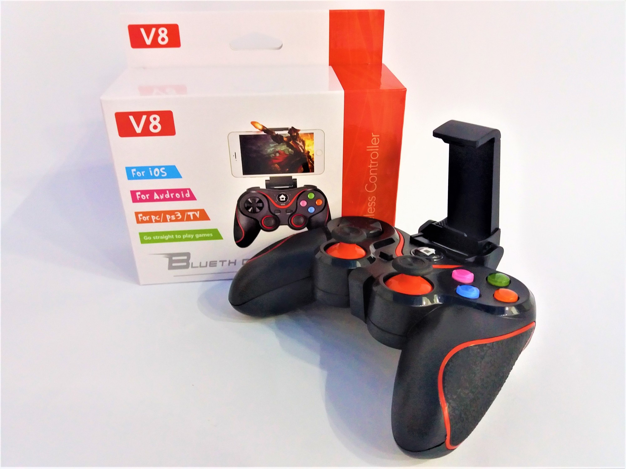 Джойстик для смартфона беспроводной iOS Android Gen Game V8 Bluetooth UKC  Wireless Controller Универсальный Черный с красным – фото, отзывы,  характеристики в интернет-магазине ROZETKA от продавца: Linski | Купить в  Украине: Киеве,