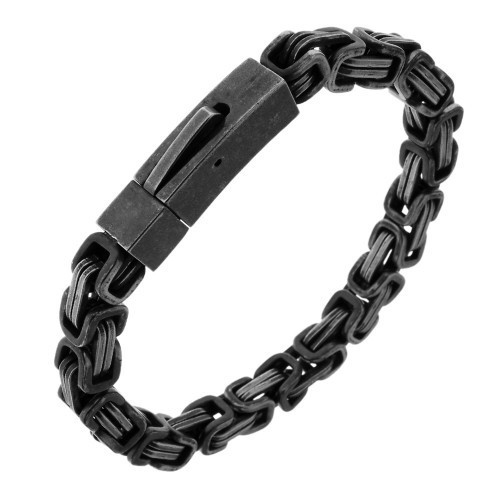 

Браслет мужской Steel Evolution из черненой медицинской стали 3748