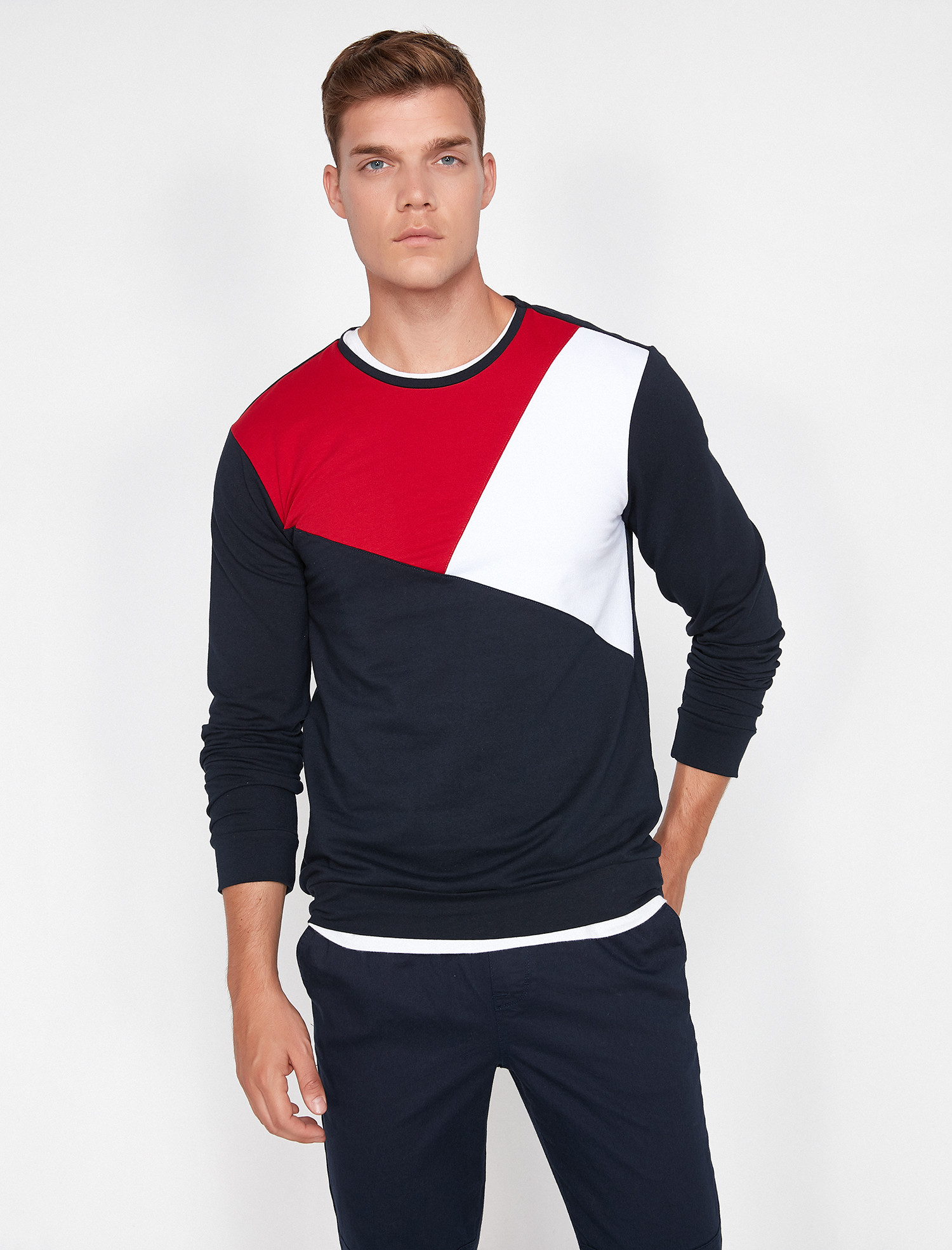 

Свитшот Koton 0KAM14361OK-75A L Navy Design