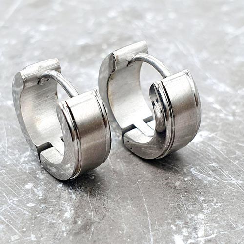

Серьги-кольца унисекс Steel Evolution из медицинской стали 1638 S (9)