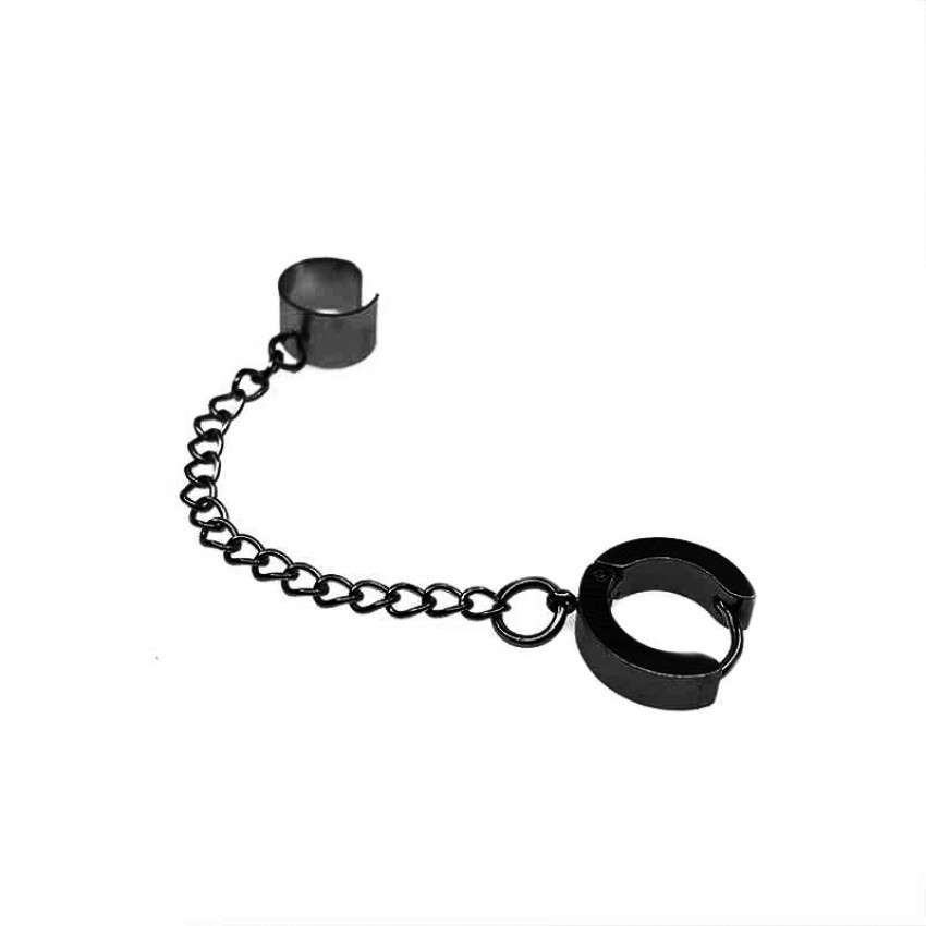 

Серьга унисекс Steel Evolution из медицинской стали с PVD напылением черная 1870 BA