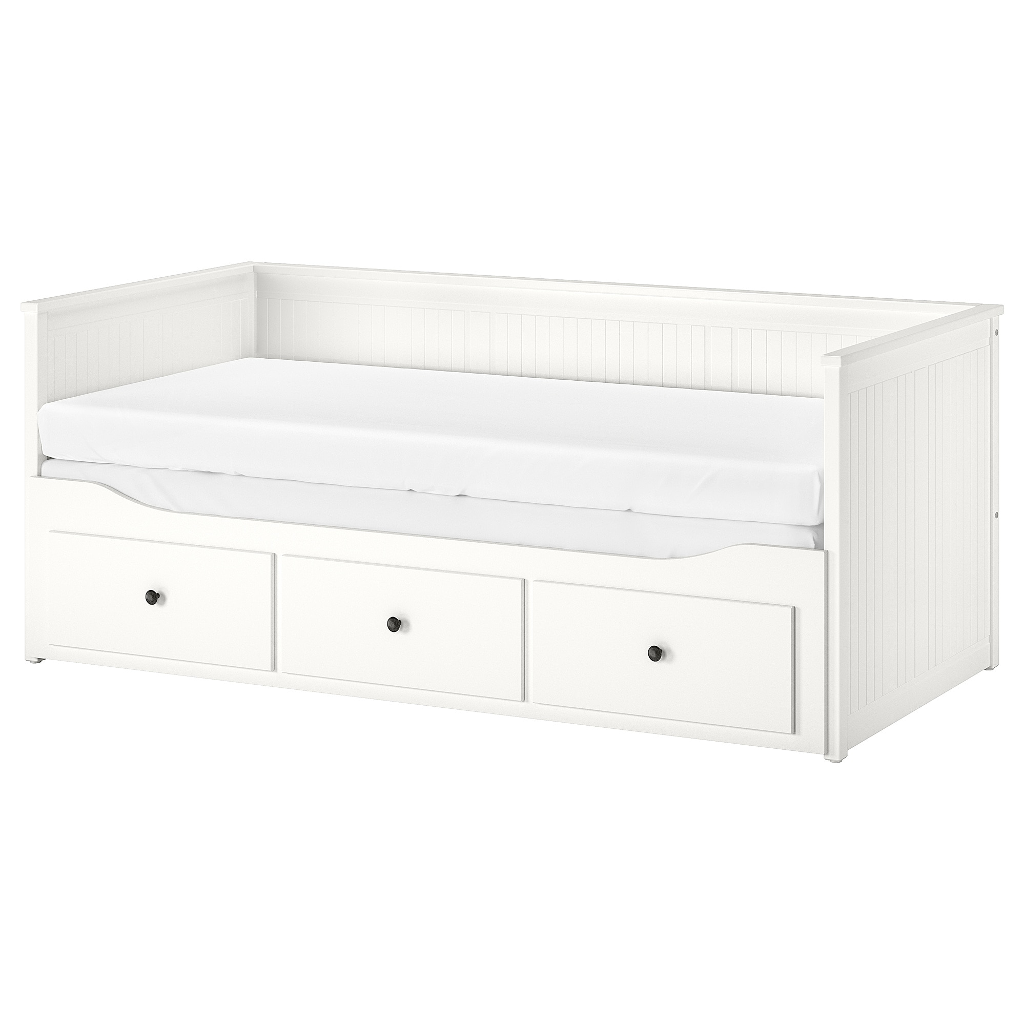 

Кушетка с 2 матрасами/3ящиками IKEA ХЕМНЭС белый 691.861.14