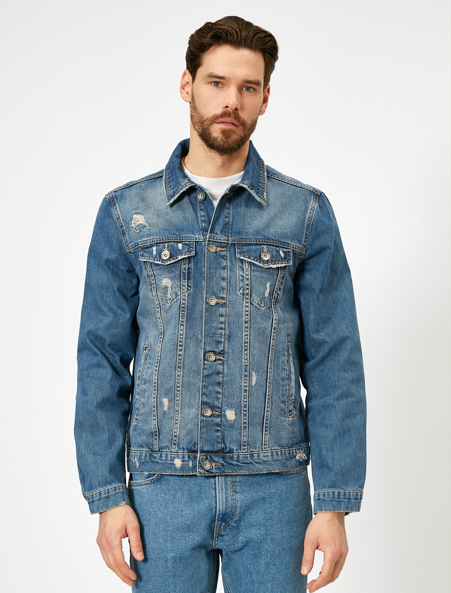 

Джинсовая куртка Koton 0YAM53055LD-740 S Indigo