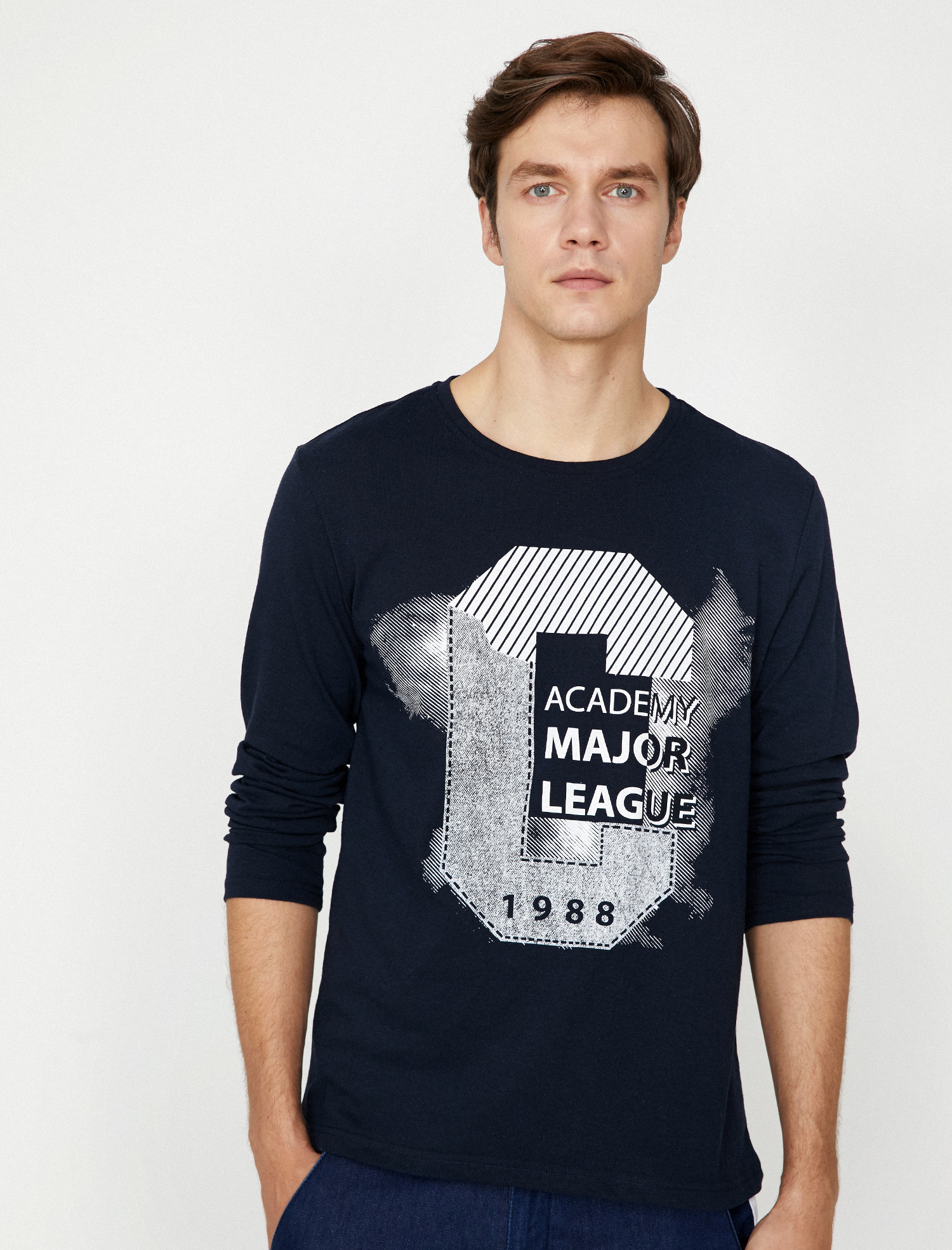 

Лонгслив Koton 9KAM11703KK-701 M Marine