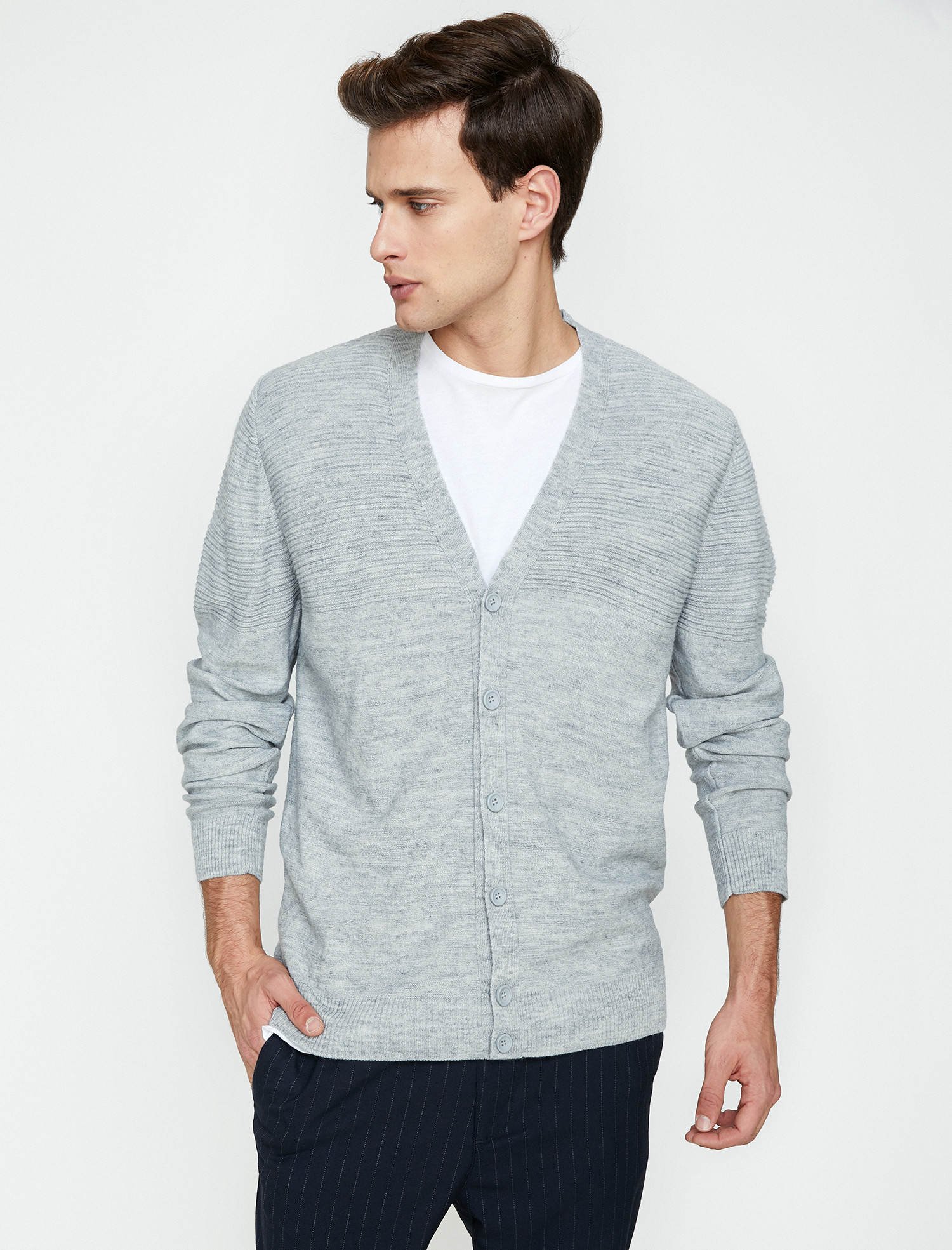

Кардиган Koton 9KAM81125LT-027 S Grey