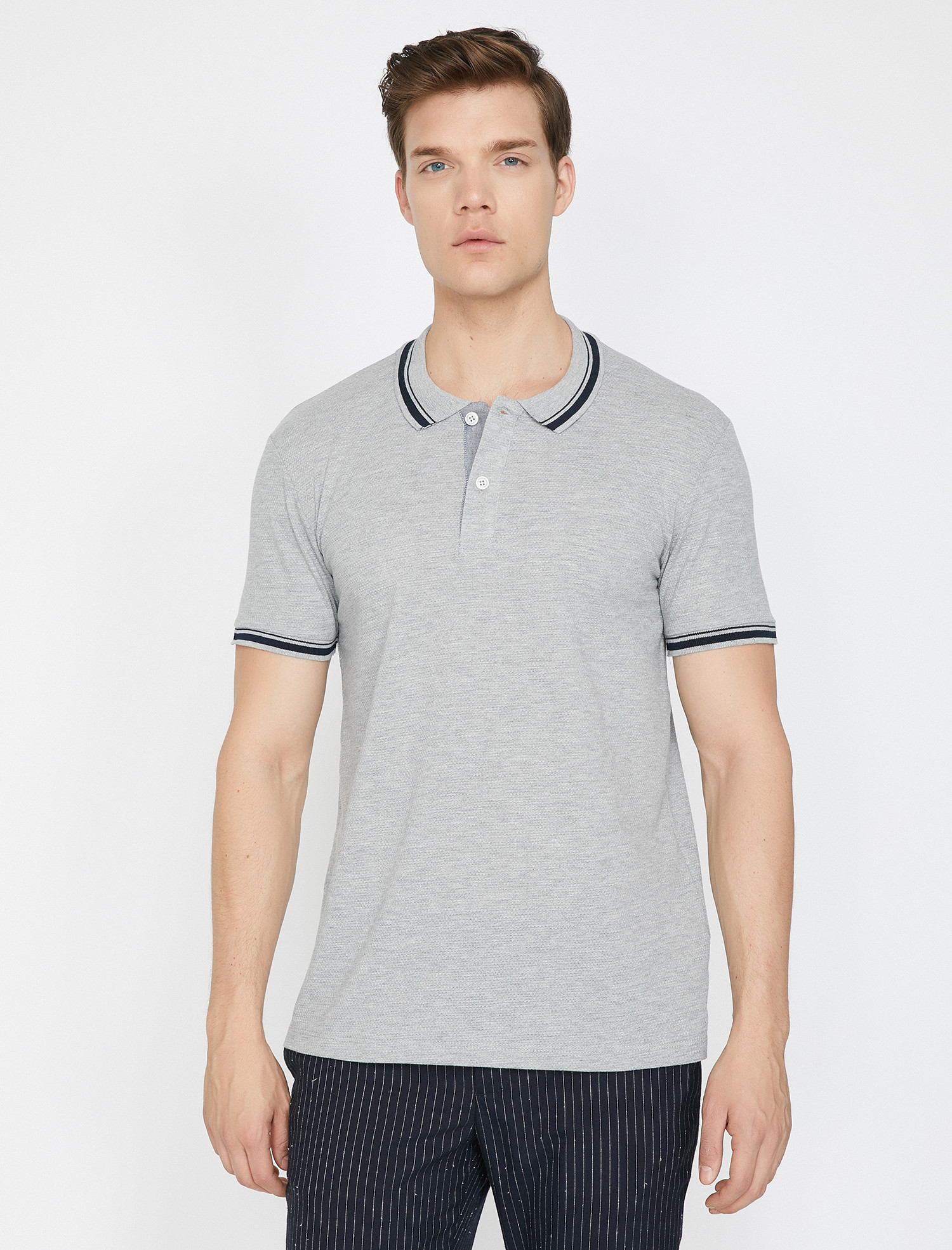 

Поло Koton 9YAM15021NK-027 XL Grey