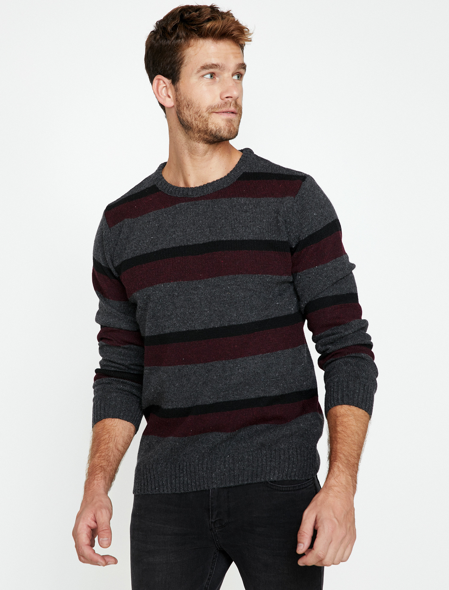 

Джемпер Koton 9KAM91168LT-O27 L Antracite Stripe