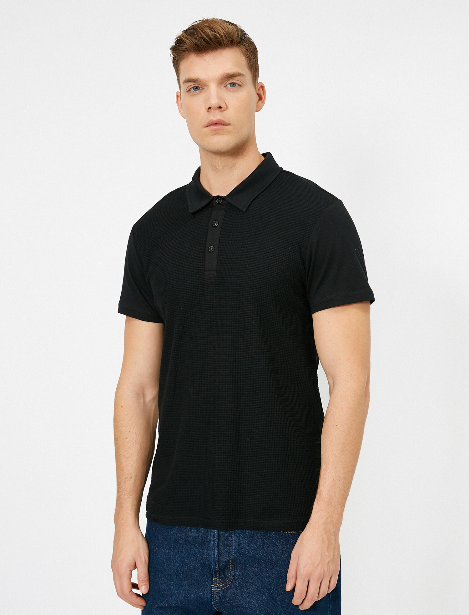 

Поло Koton 0YAM12003OK-999 S Black