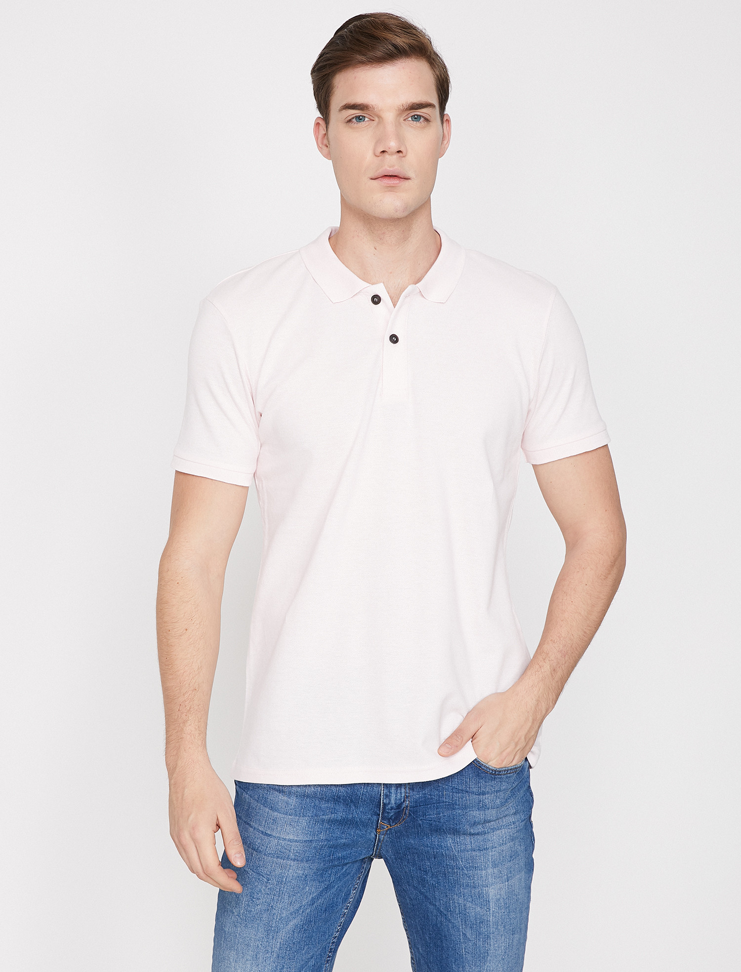 

Поло Koton 9YAM12133LK-BT4 XL Pink