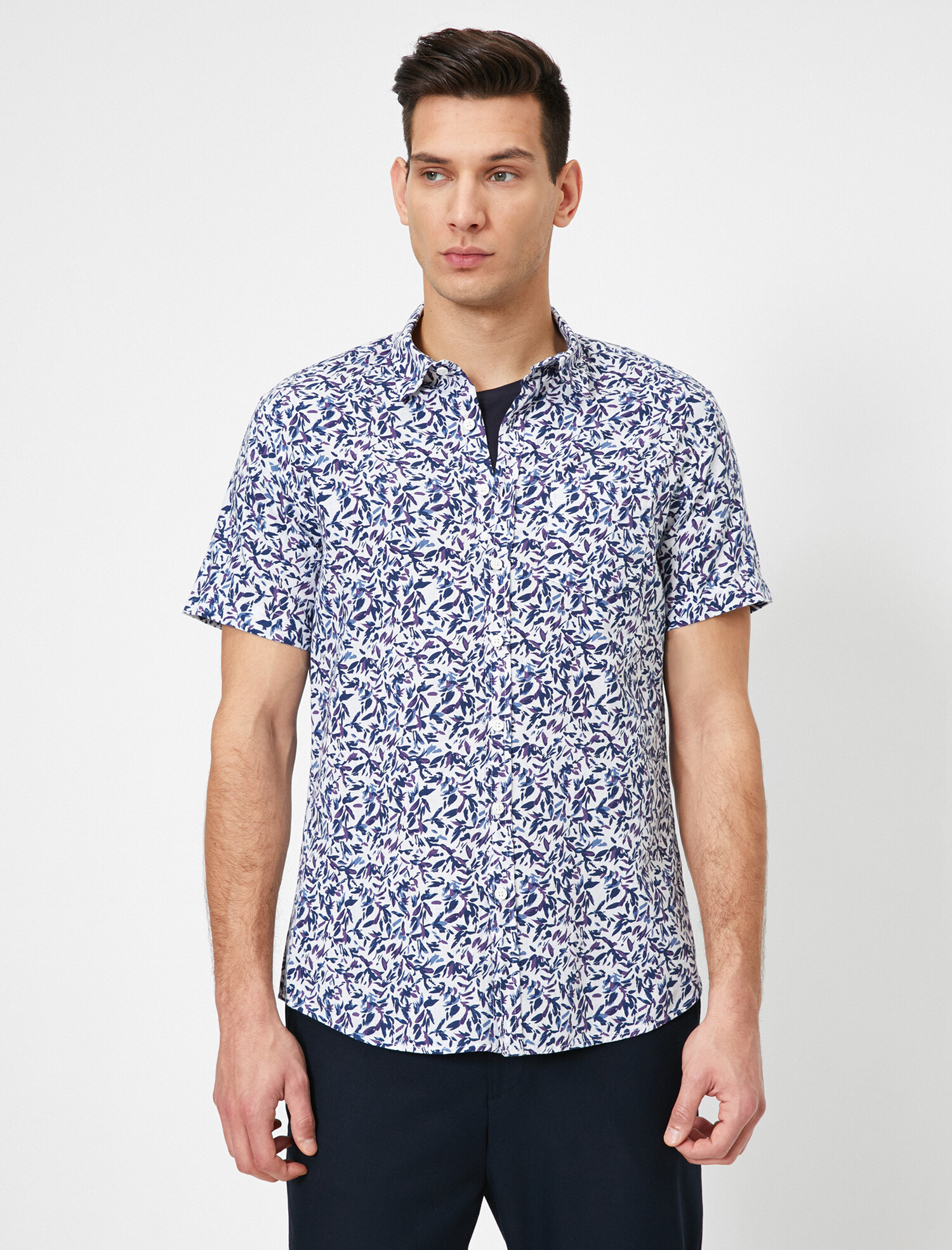 

Рубашка Koton 0YAM61034NW-39E XXL Aubergine Design