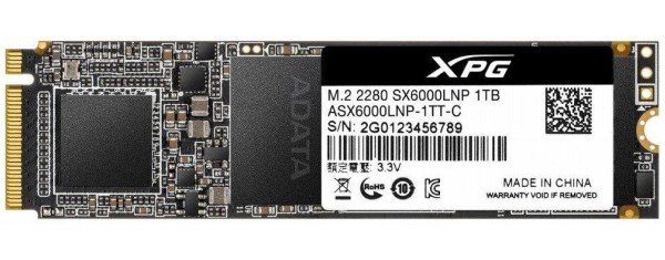 

Жесткий диск SSD Adata m2 NVMe 1 ТБ ASX6000LNP-1TT-C