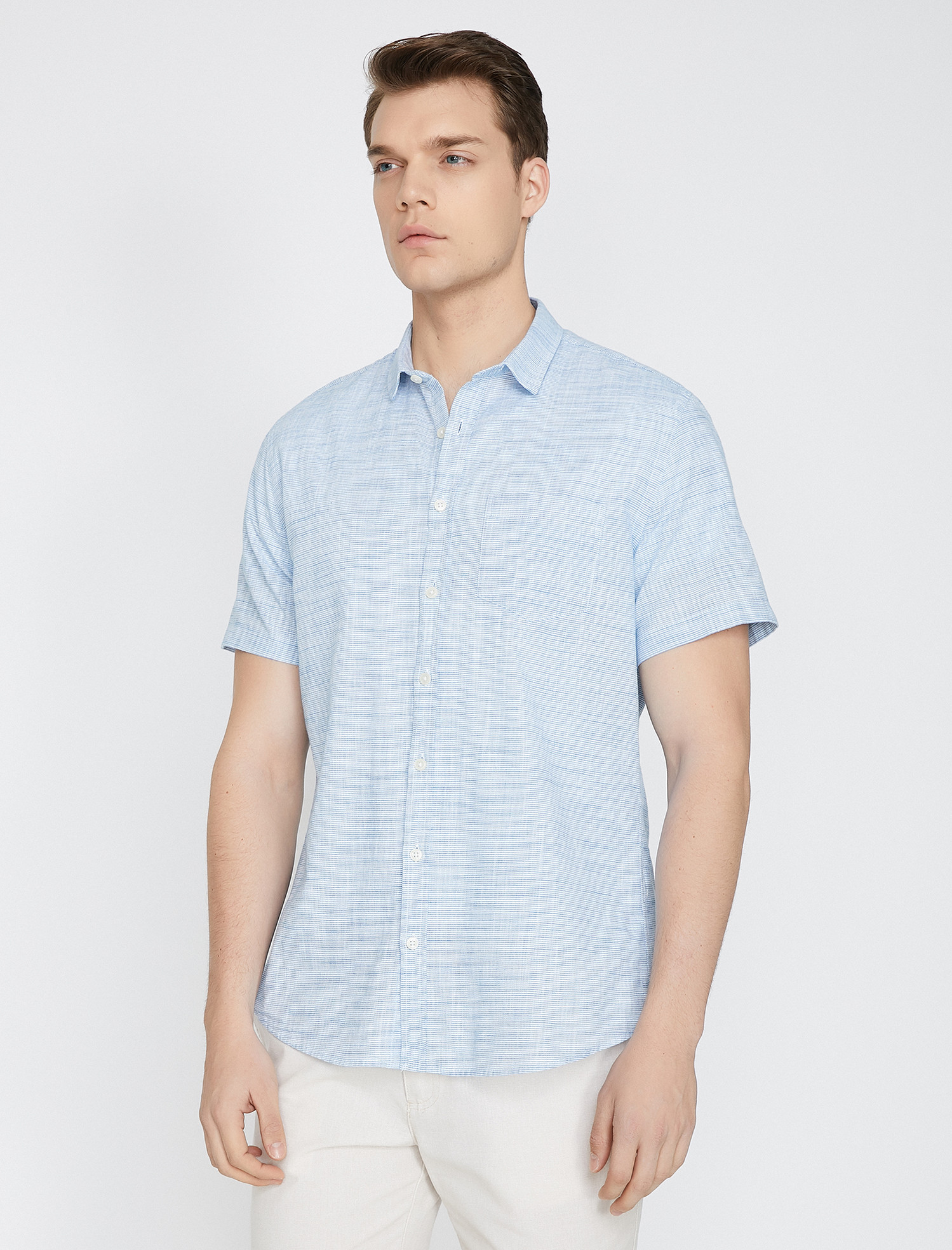 

Рубашка Koton 9YAM64999OW-78M S Blue Stripe