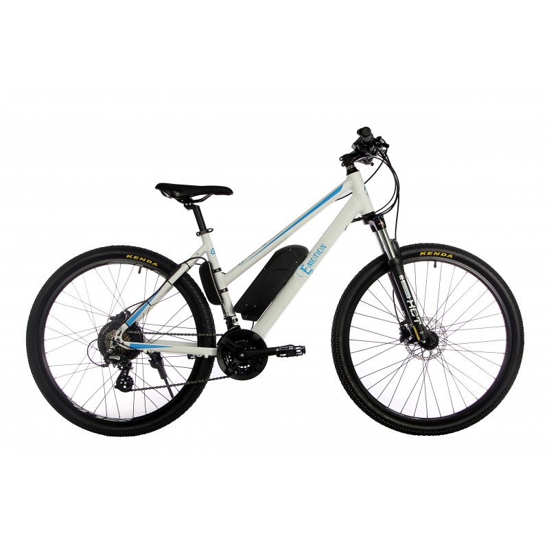 

Женский электровелосипед E-motion City GT 27,5" 36v 12Ah 500w / рама 19" бело-голубой (EMCGT275BGM)