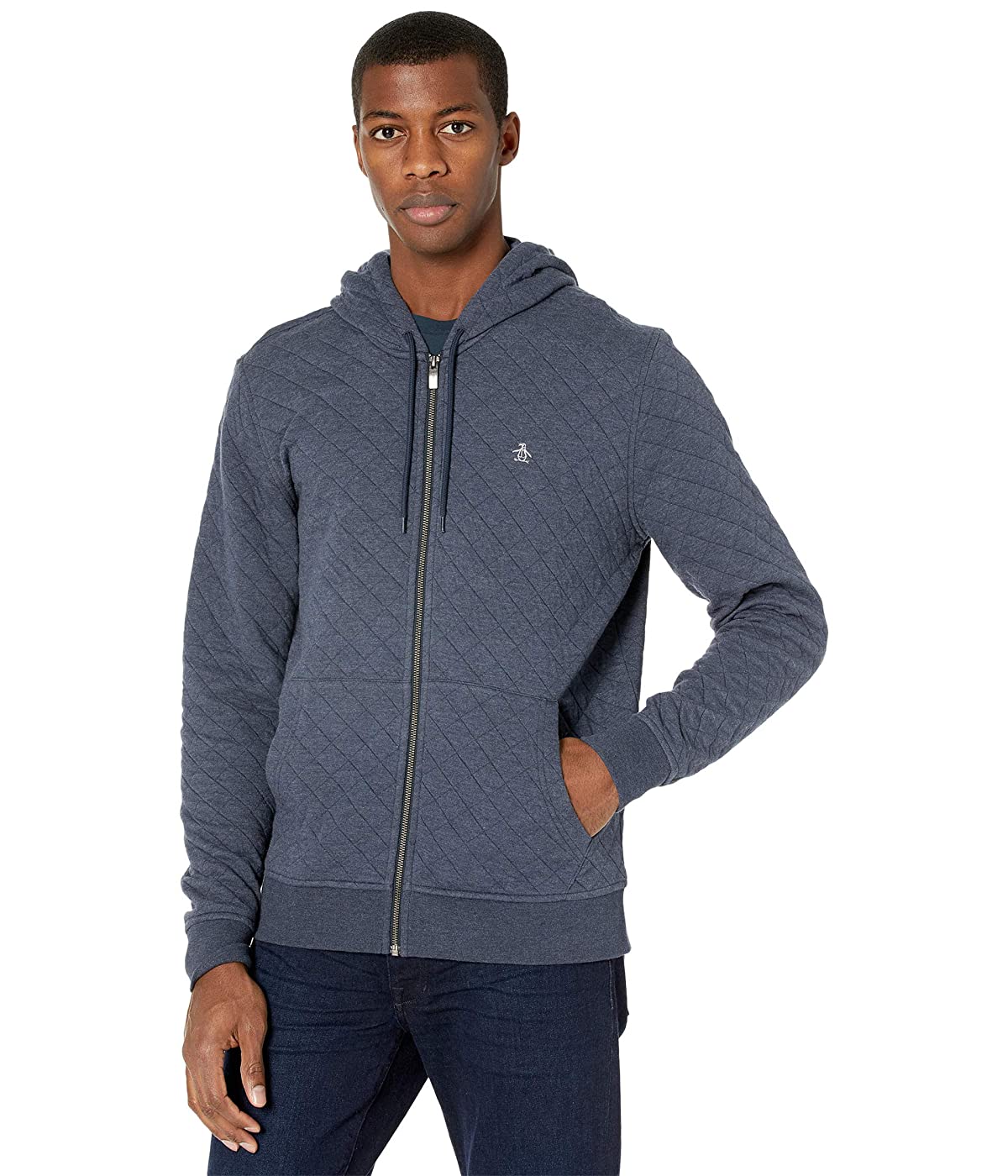 

Толстовка Original Penguin Quilted Full Zip Hood Dark Sapphire, S (44)