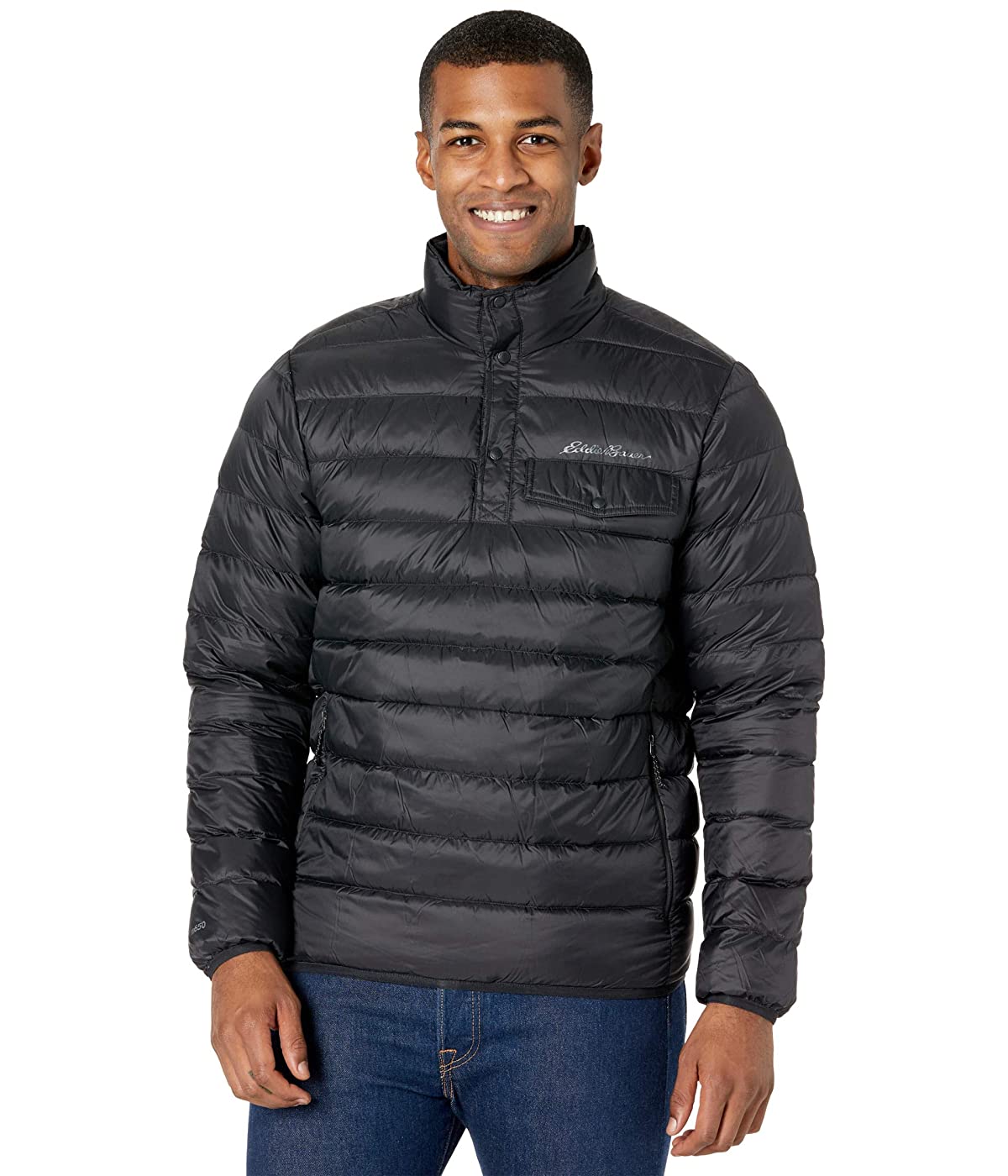 

Куртка Eddie Bauer Stratuslite Down Snap Mock Black, XXL (52)