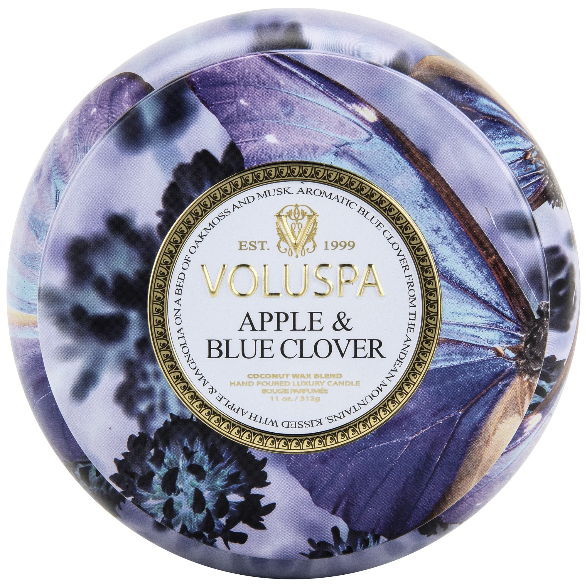 

Ароматическая свеча VOLUSPA Maison Jardin Apple&Blue Clover 315g