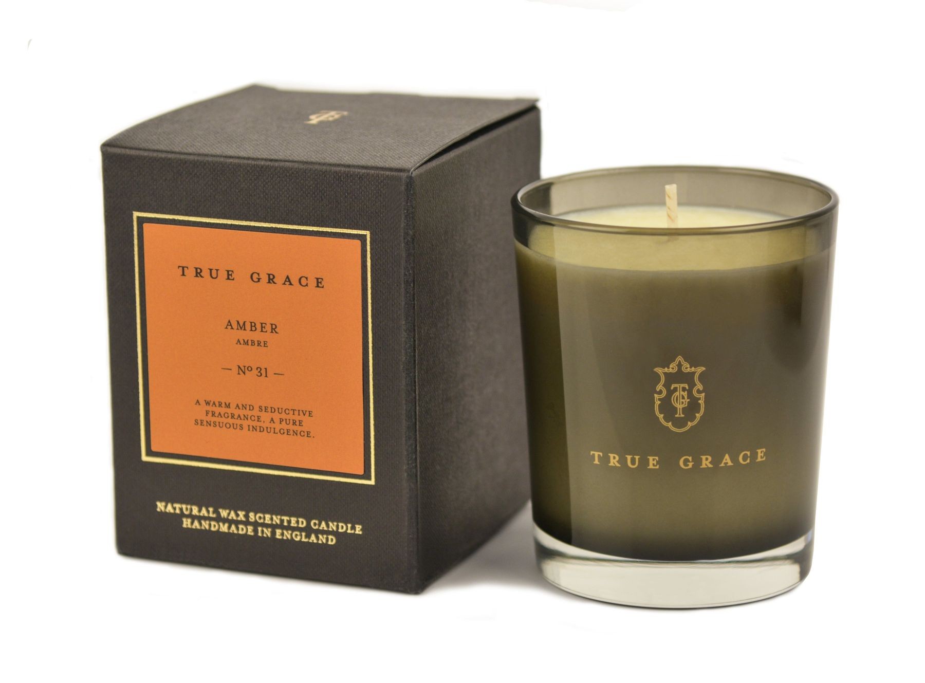 

Классическая ароматическая свеча TRUE GRACE Amber No31 190g