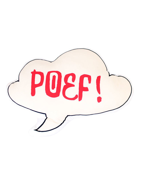 

Декоративная подушка COVERS&CO Poef! 60х40 белая