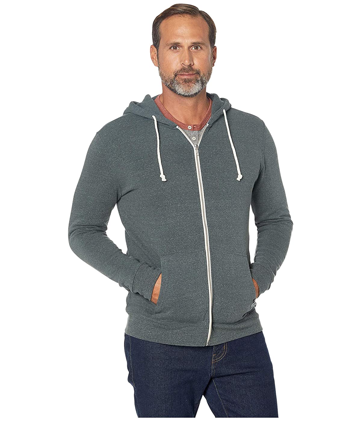

Толстовка Threads 4 Thought Triblend Zip Front Gunmetal, XXL (52)