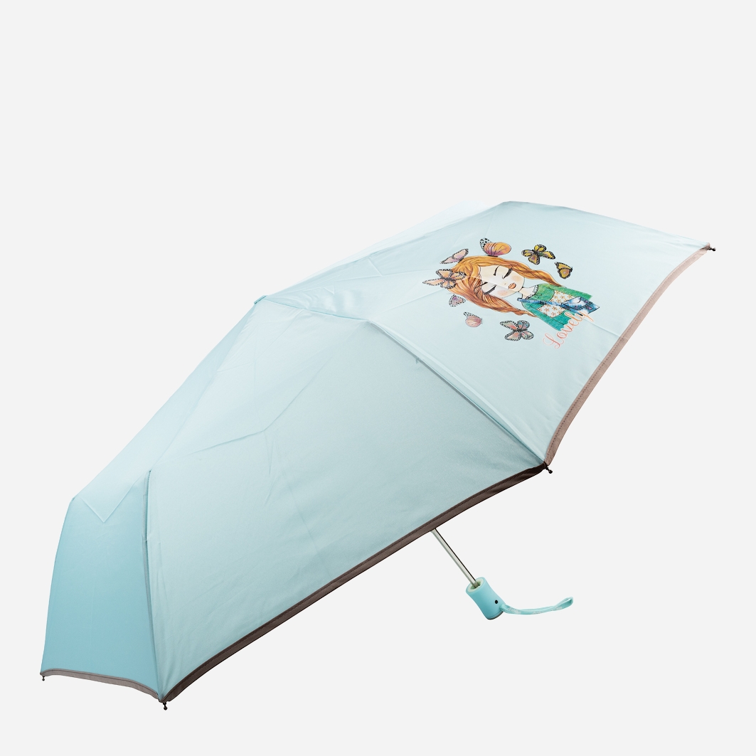 

Зонт cкладной ArtRain ZAR3611-67 полуавтомат Голубой