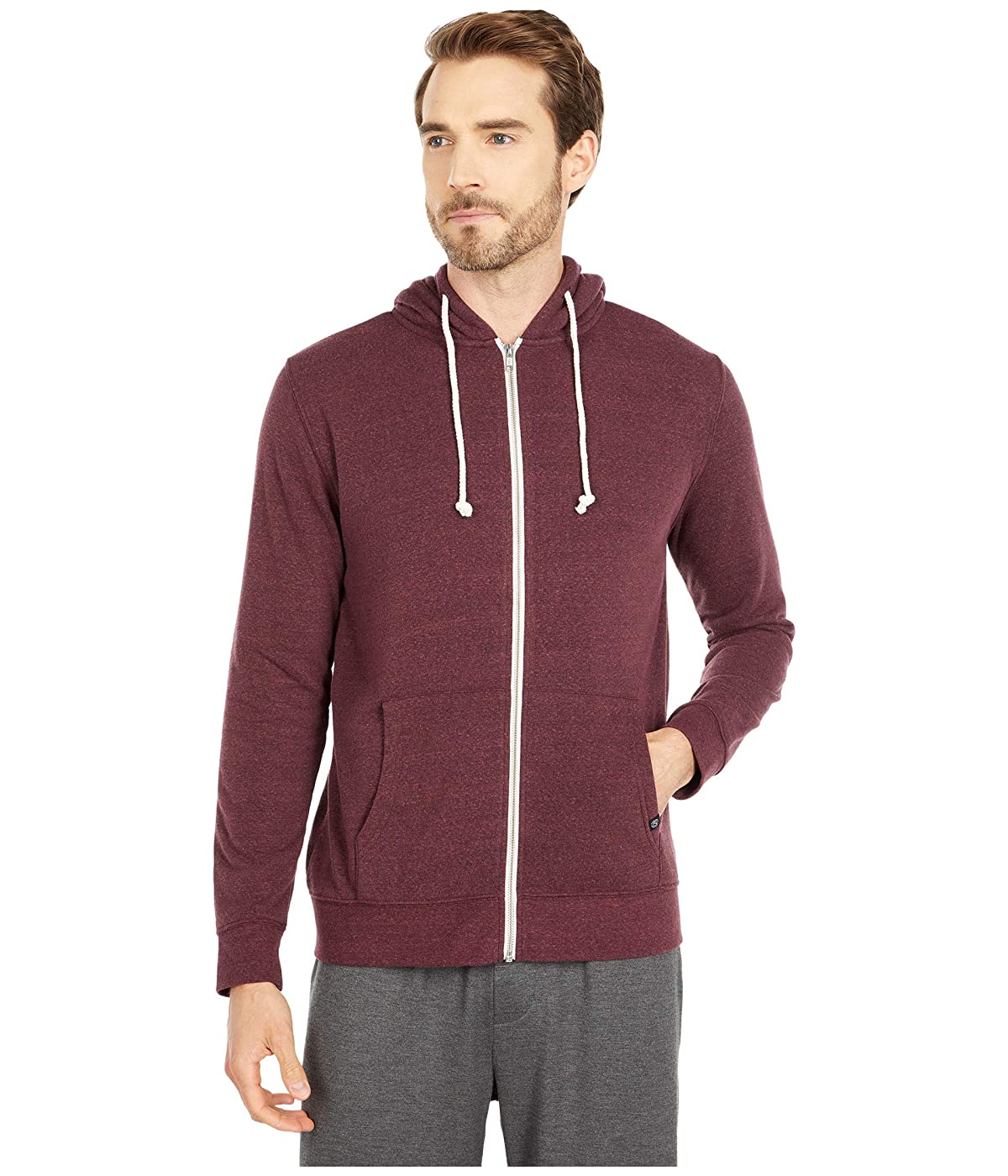 

Толстовка Threads 4 Thought Triblend Zip Front Maroon Rust, XXL (52)