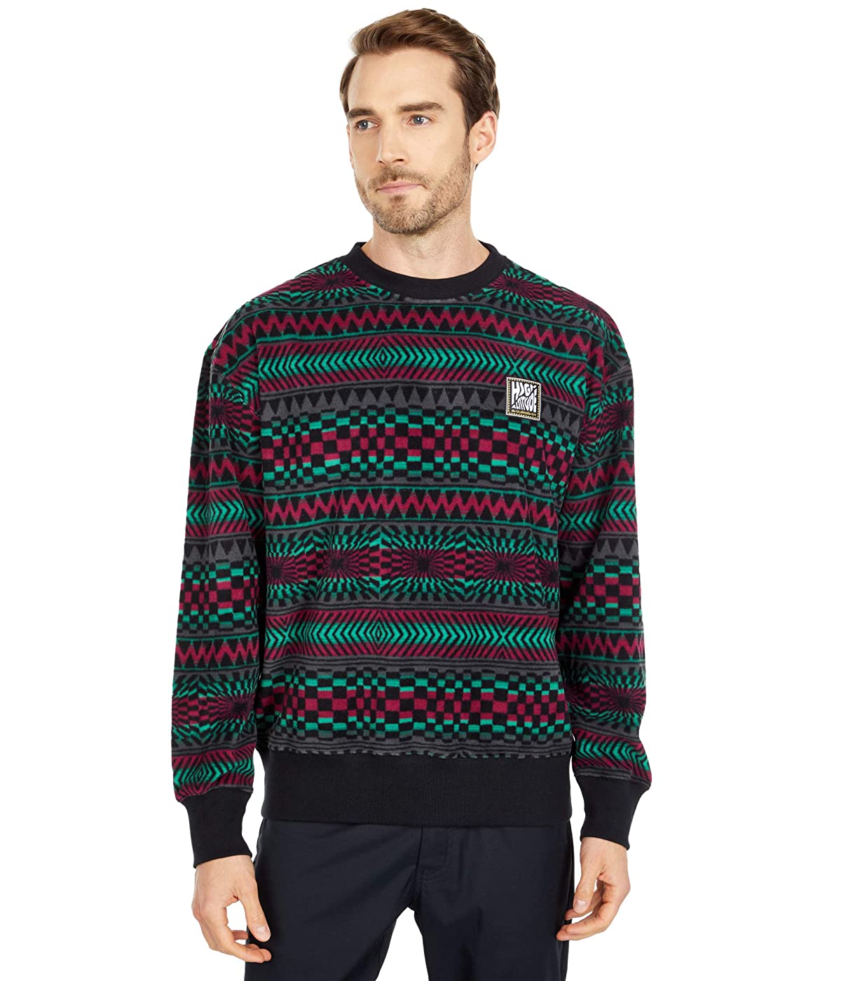 

Толстовка Quiksilver Snow Soul Power Crew True Black Capsule Stripe, S (44)