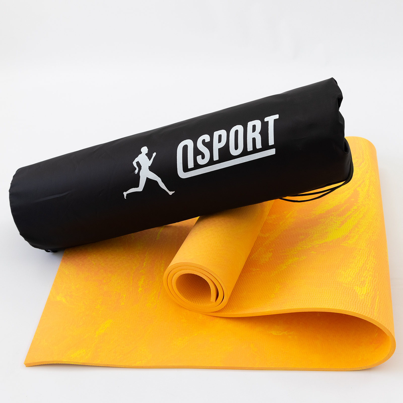 

Коврик для йоги и фитнеса + чехол (мат, каремат спортивный) OSPORT Yoga ECO Pro 8мм (n-0013) Оранжевый