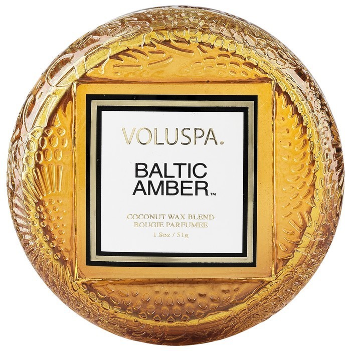 

Ароматическая свеча макарон VOLUSPA Japonica Baltic Amber 51g