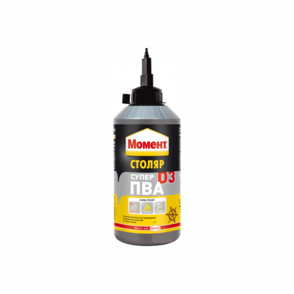 

Клей для деревини Момент Super PVA D3 750 г