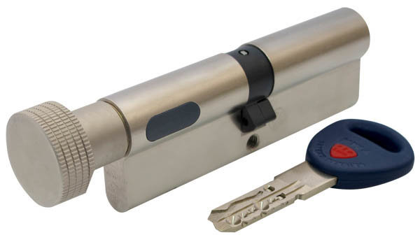 

Цилиндр дверной Mauer KC19-NW4-NI 46/46=92mm кругл.ручка никель
