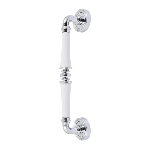 

Ручка тянущая Fimet Tasha 1028P STG-261 F04 хром/белый фарфор