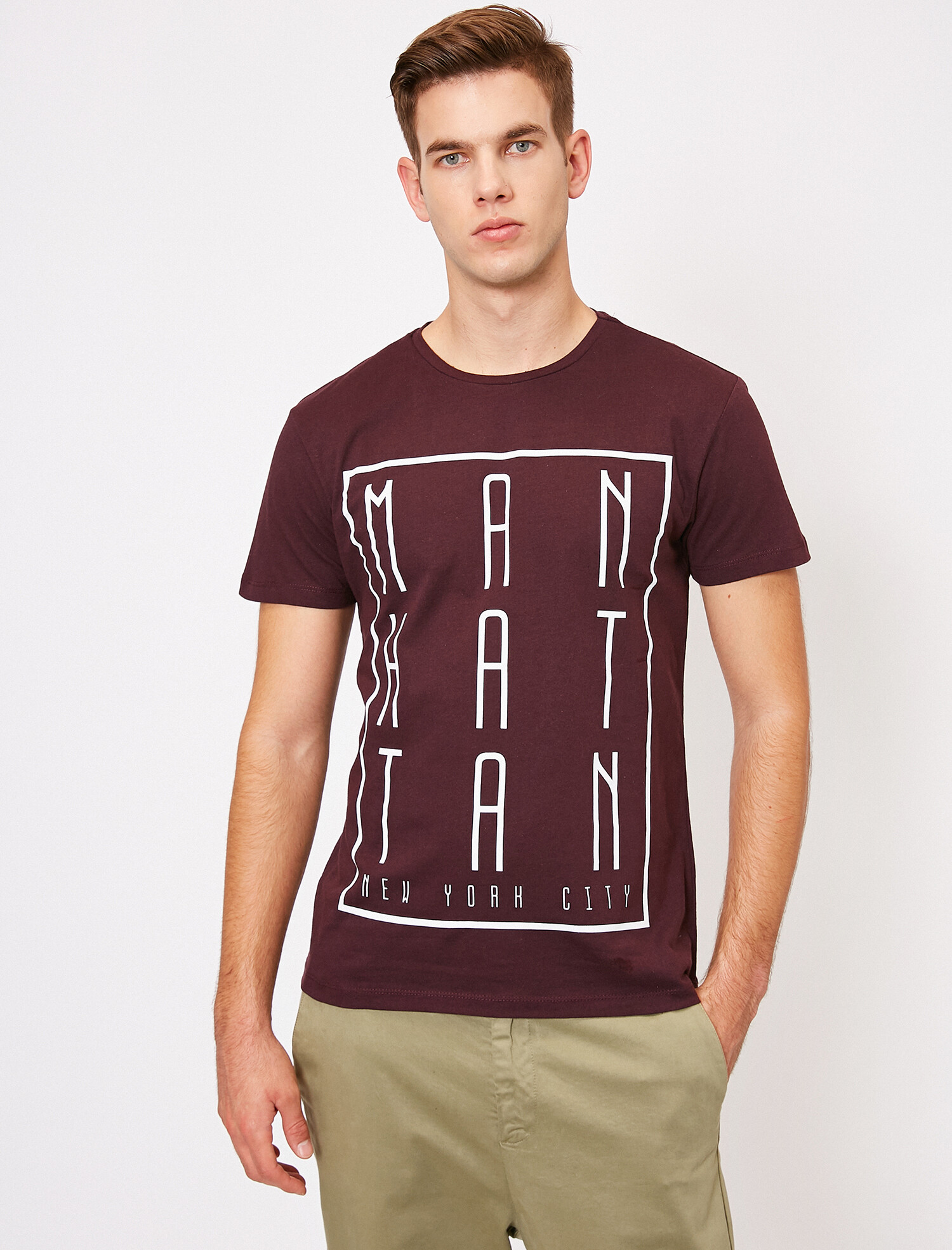 

Футболка Koton 0YAM11018CK-477 S Bordeux