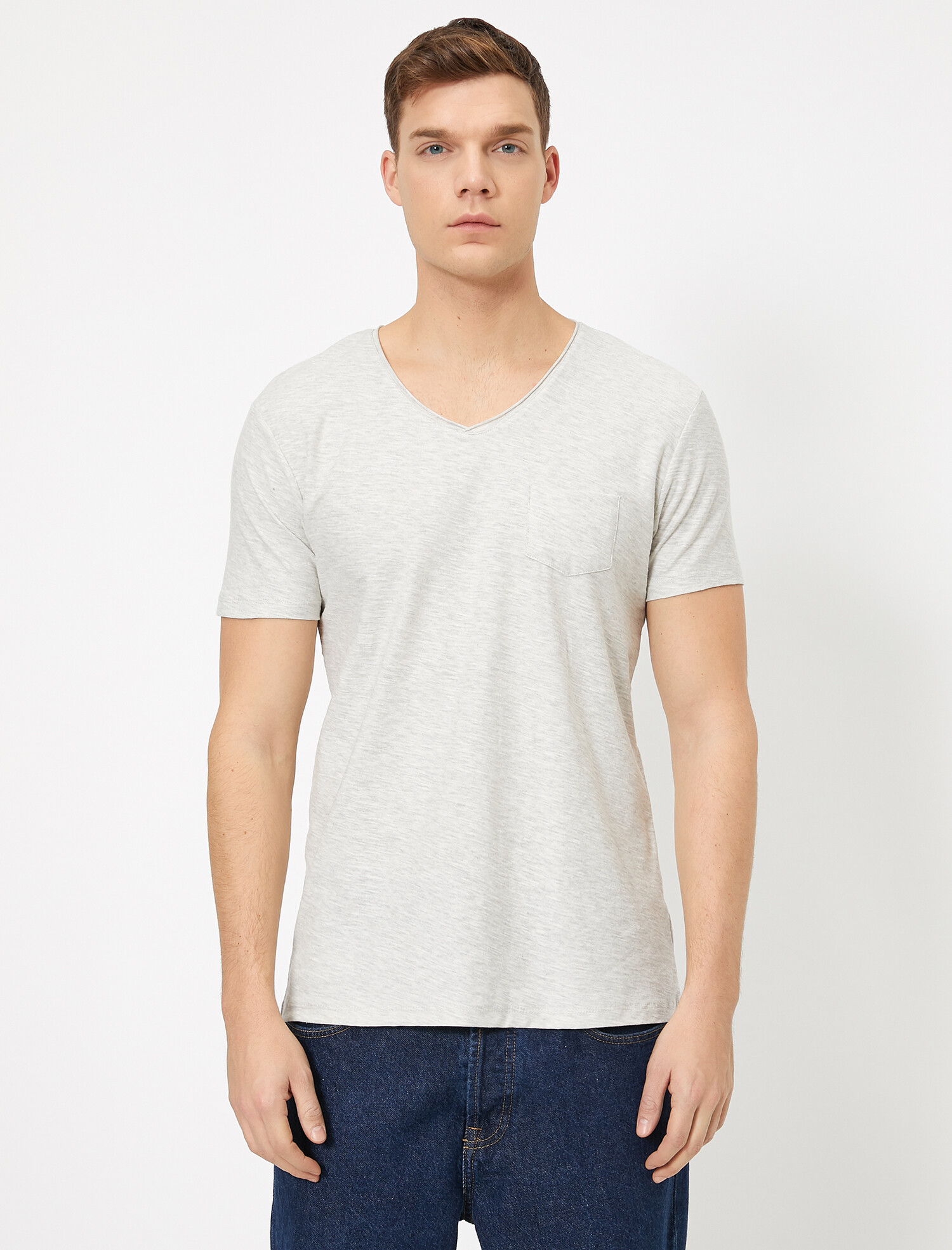 

Футболка Koton 0YAM12058LK-023 M Grey