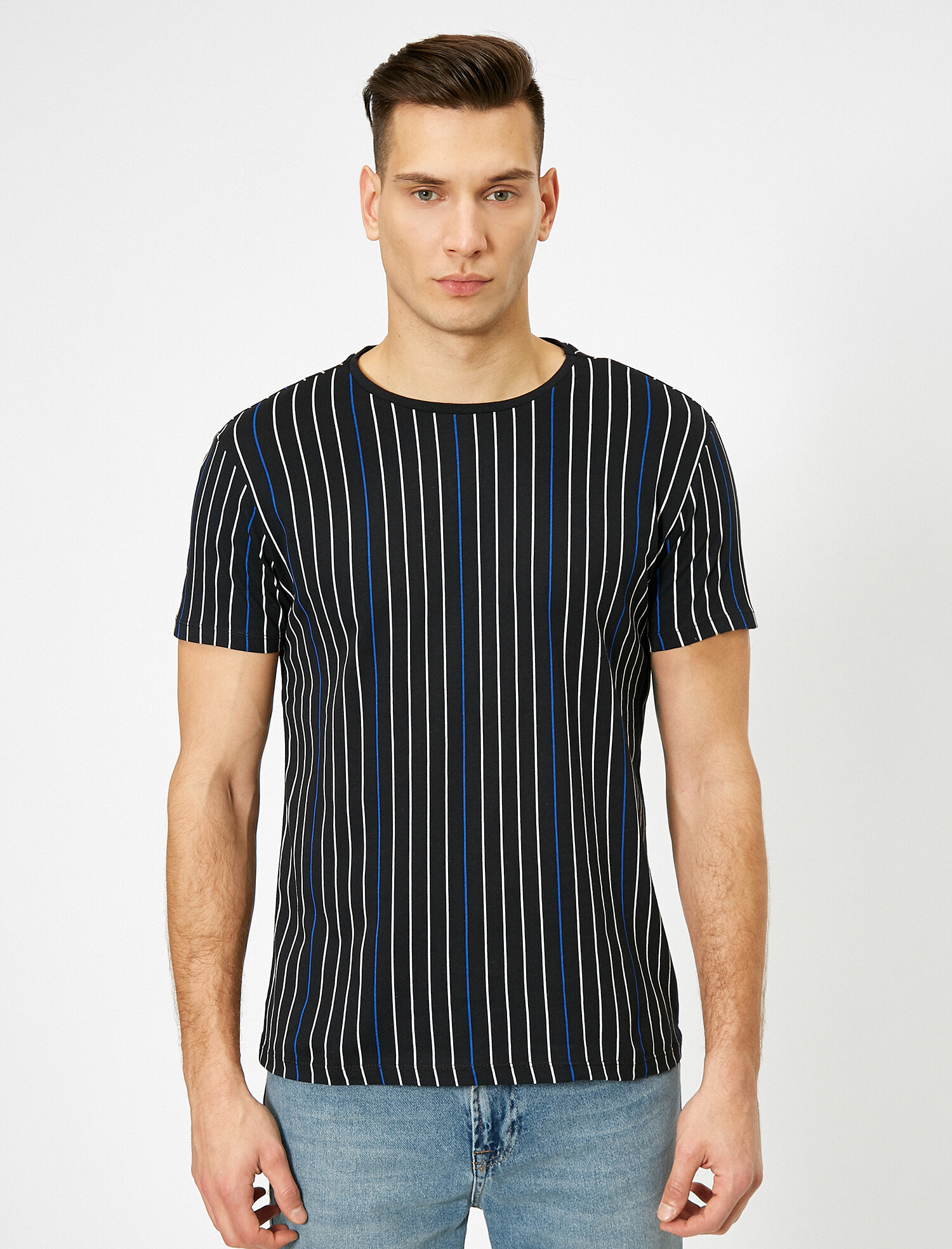 

Футболка Koton 0YAM14746OK-02N XL Black Stripe