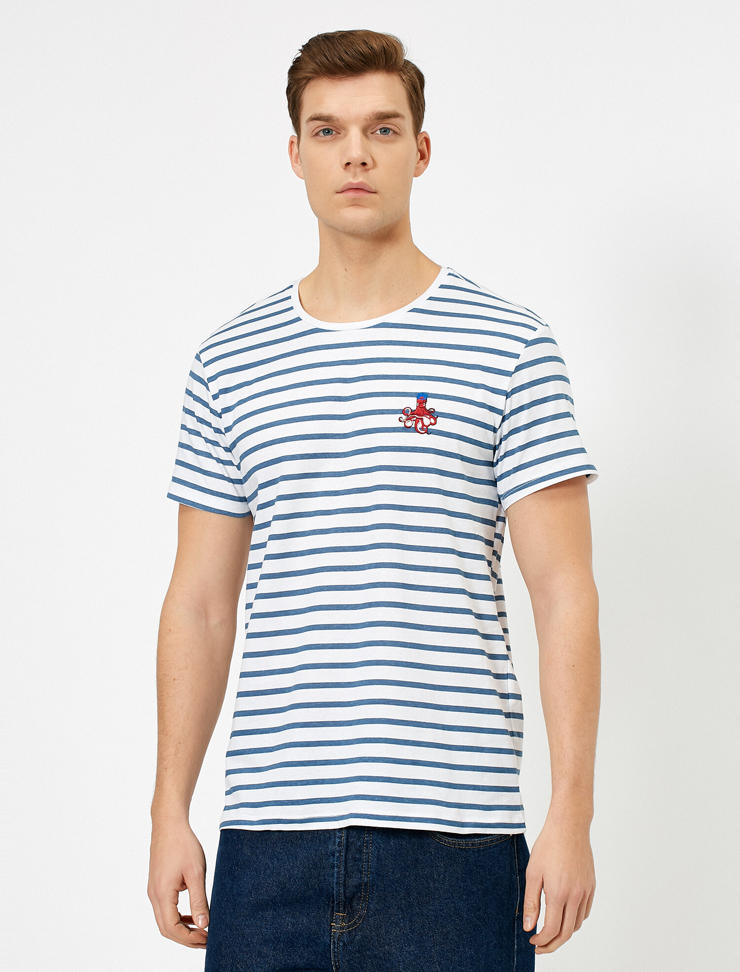 

Футболка Koton 0YAM14876OK-01M S Marine Stripe