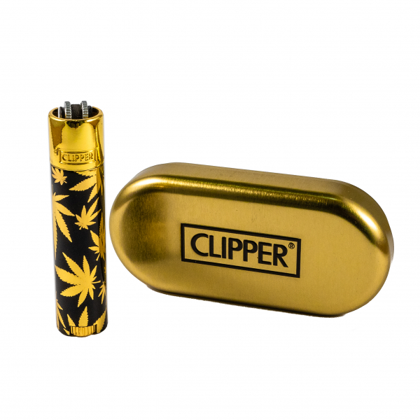 

Зажигалка Clipper Metal Leaves Gold(2578)