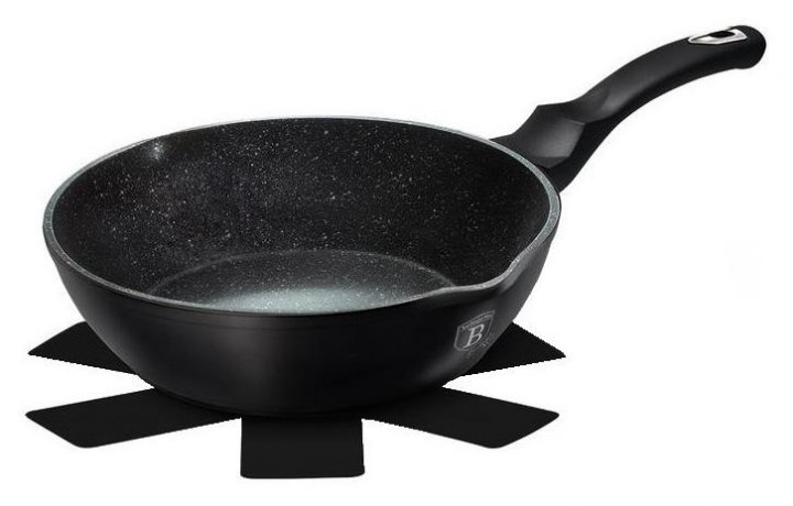 

Глубокая сковорода 24*6.5 см Berlinger Haus Black Silver Collection (BH-6185)