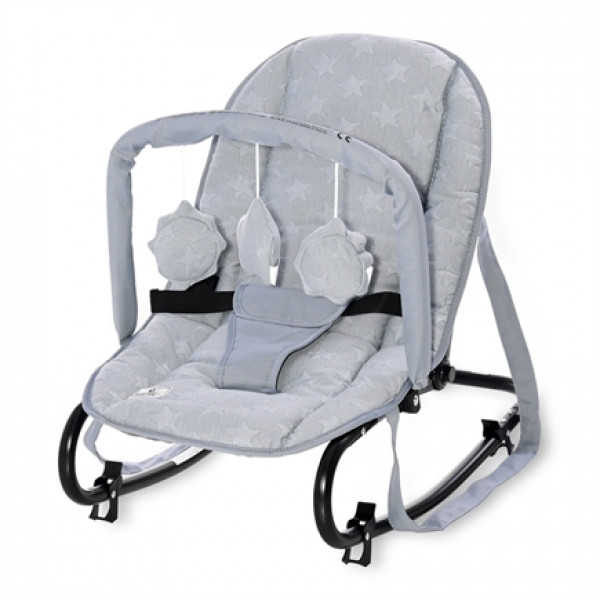 

Шезлонг - качалка Lorelli ROCK STAR LUXE Silver Blue Stars (24130)