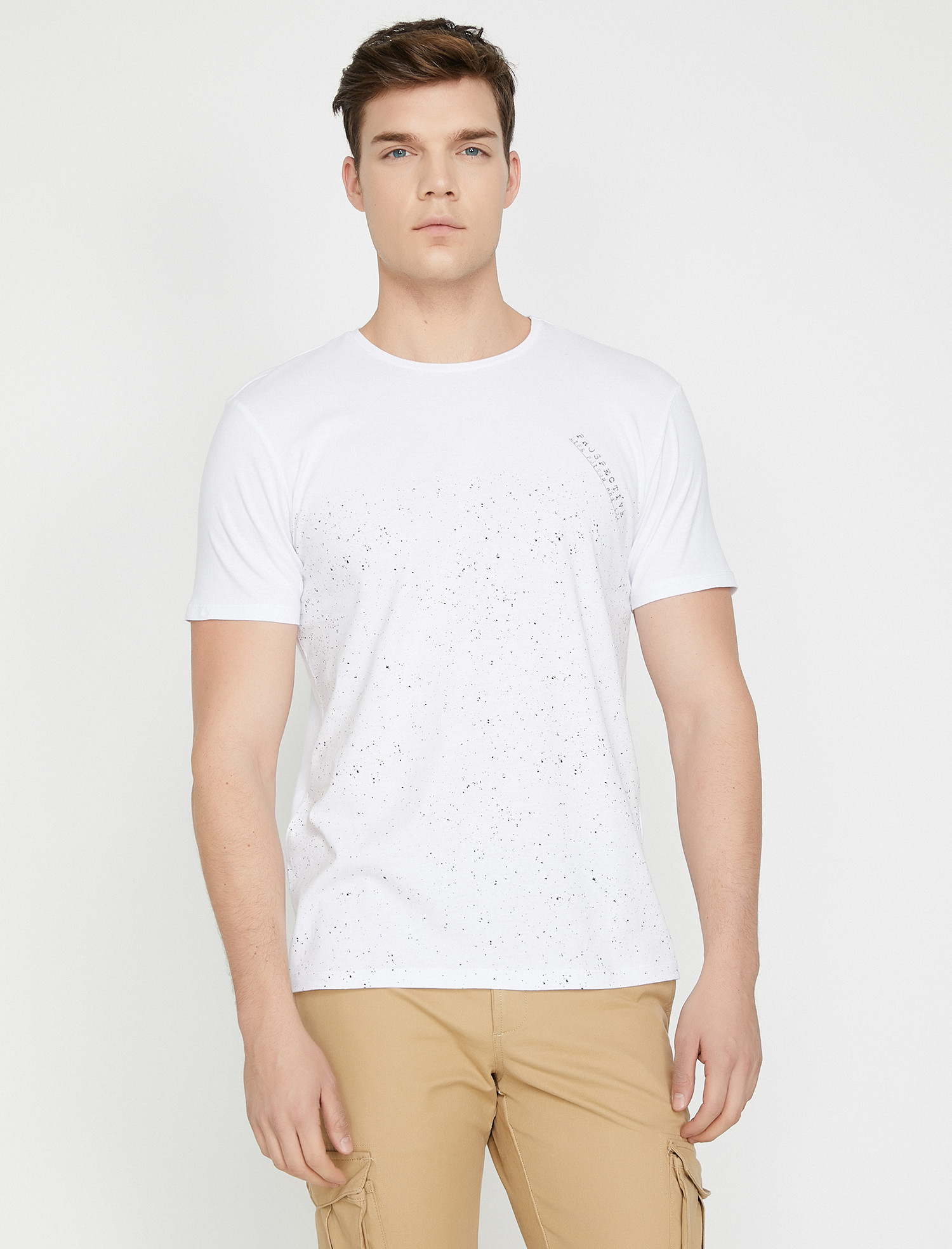 

Футболка Koton 9YAM11586CK-000 L White