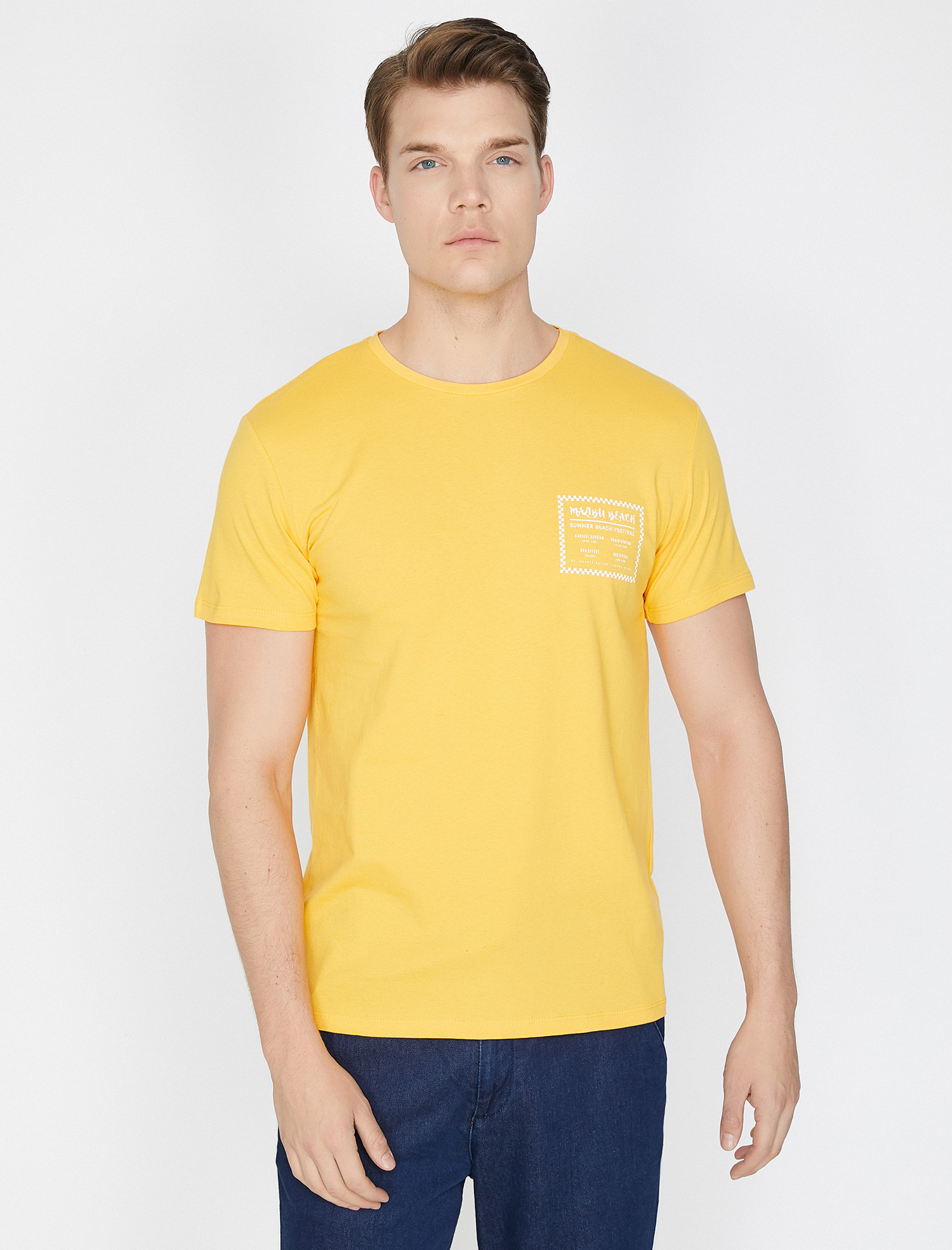 

Футболка Koton 9YAM14301OK-160 M Yellow
