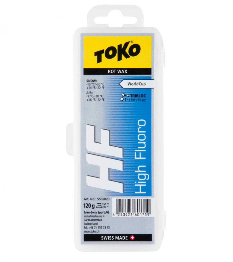 

Воск Toko для лыж и сноубордов HF Hot Wax blue 120g