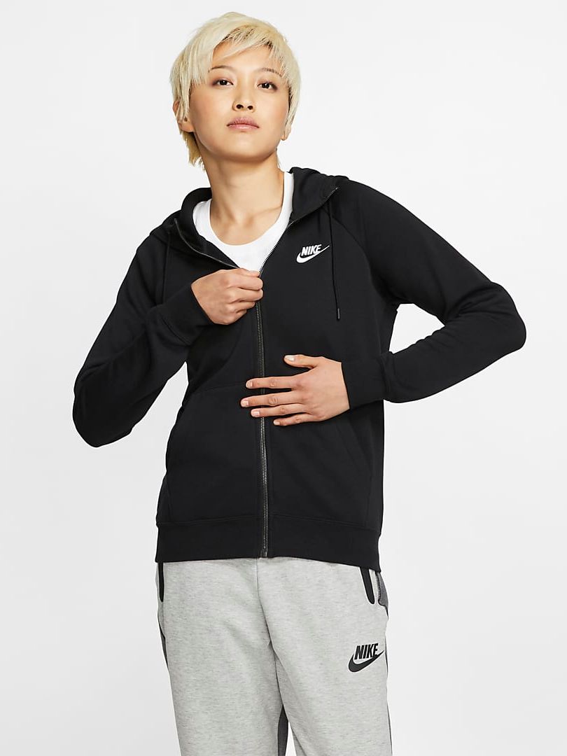

Толстовка Nike W Nsw Essntl Flc Fz Hoodie BV4122-010 M Черная