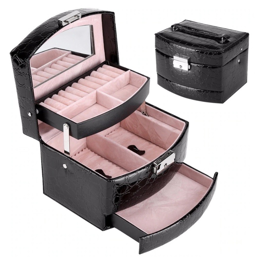 

Шкатулка трансформер для украшений Jewelry box черный