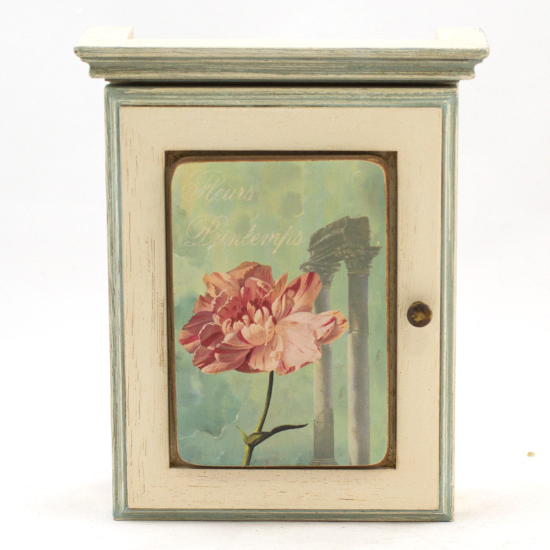 

Деревянная ключница с принтовым рисунком в стиле прованс